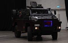 Bushmaster ePMV electric combat vehicle prototype.